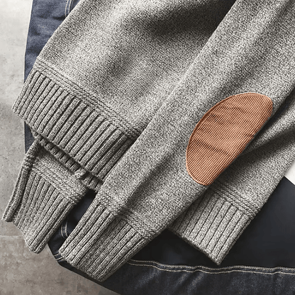 Floyd | Men's Crew Neck Elbow Patch Sweater