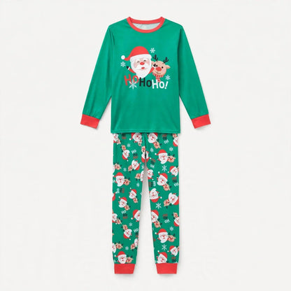 Hawthorn | Christmas Pyjamas Reindeer Print Red Cuffs