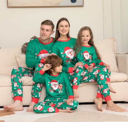 Hawthorn | Christmas Pyjamas Reindeer Print Red Cuffs