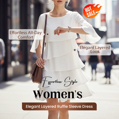 Pixie | Layered Puff Sleeve Midi Dress