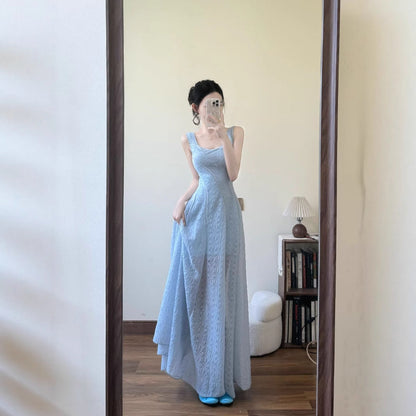 Lace Maxi Dress For Women in Ivory