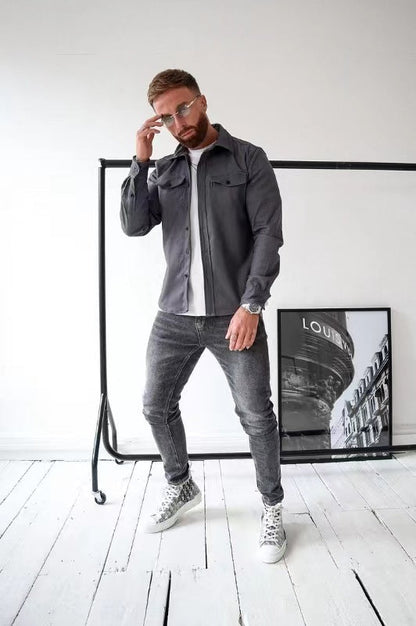 Remi | Men's Relaxed Fit Overshirt, Casual Layering