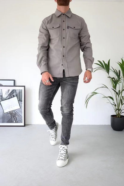 Remi | Men's Relaxed Fit Overshirt, Casual Layering