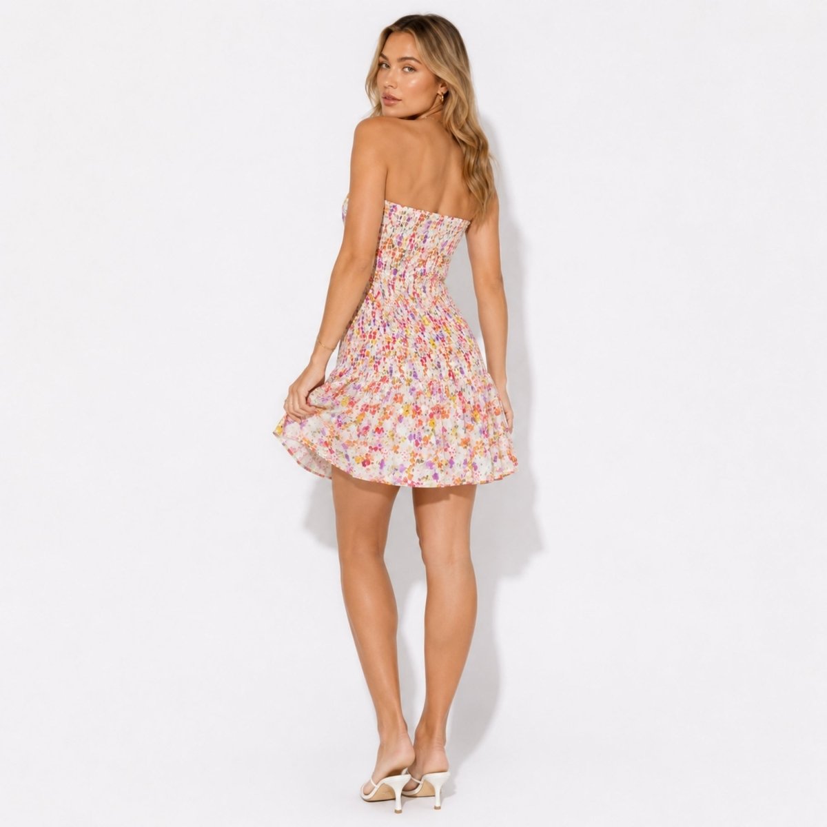 Zosia | Women's Floral Strapless Mini Dress