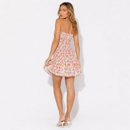 Zosia | Women's Floral Strapless Mini Dress