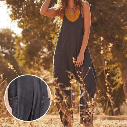 Sarah | V-Neck Sling Pocket Jumpsuit