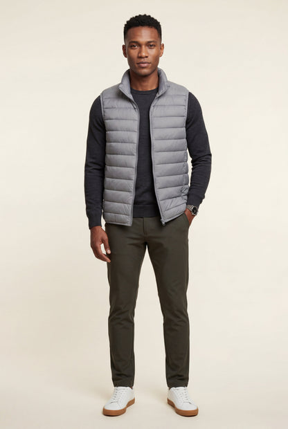Kai | Men's Lightweight Puffer Vest, High Collar