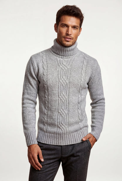 Colt | Men's Cable Knit Turtleneck Sweater
