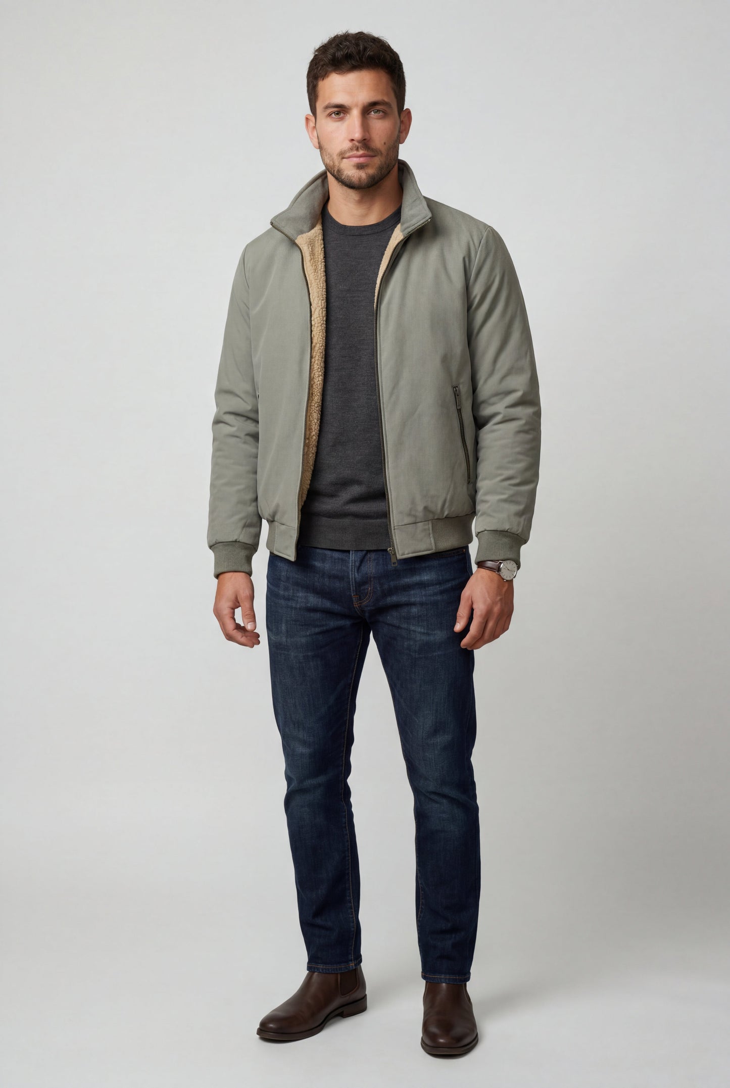 Jett | Men's Classic Bomber Jacket, Lightweight