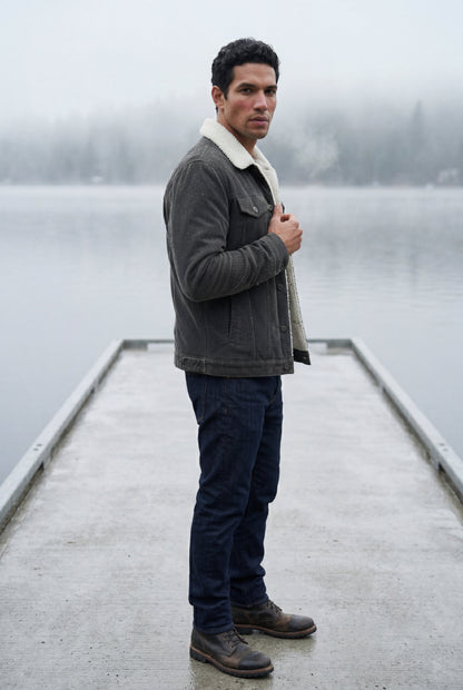 Cole | Men's Sherpa Collar Trucker Jacket