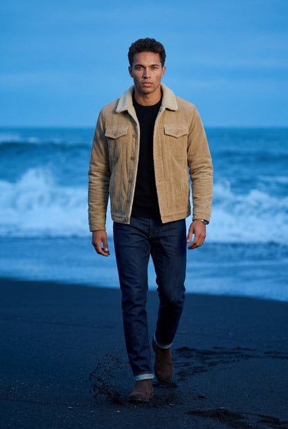 Cole | Men's Sherpa Collar Trucker Jacket