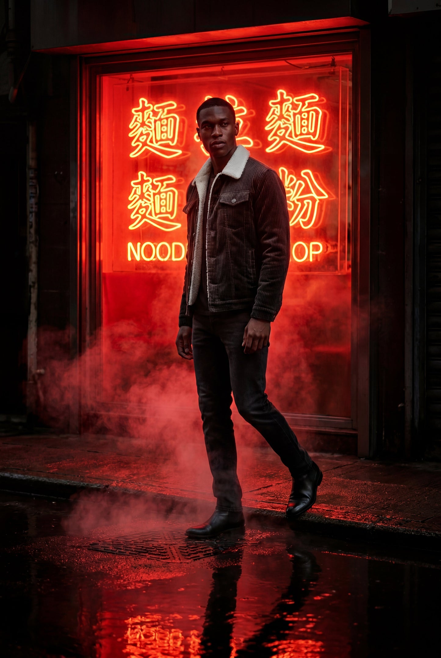 Cole | Men's Sherpa Collar Trucker Jacket