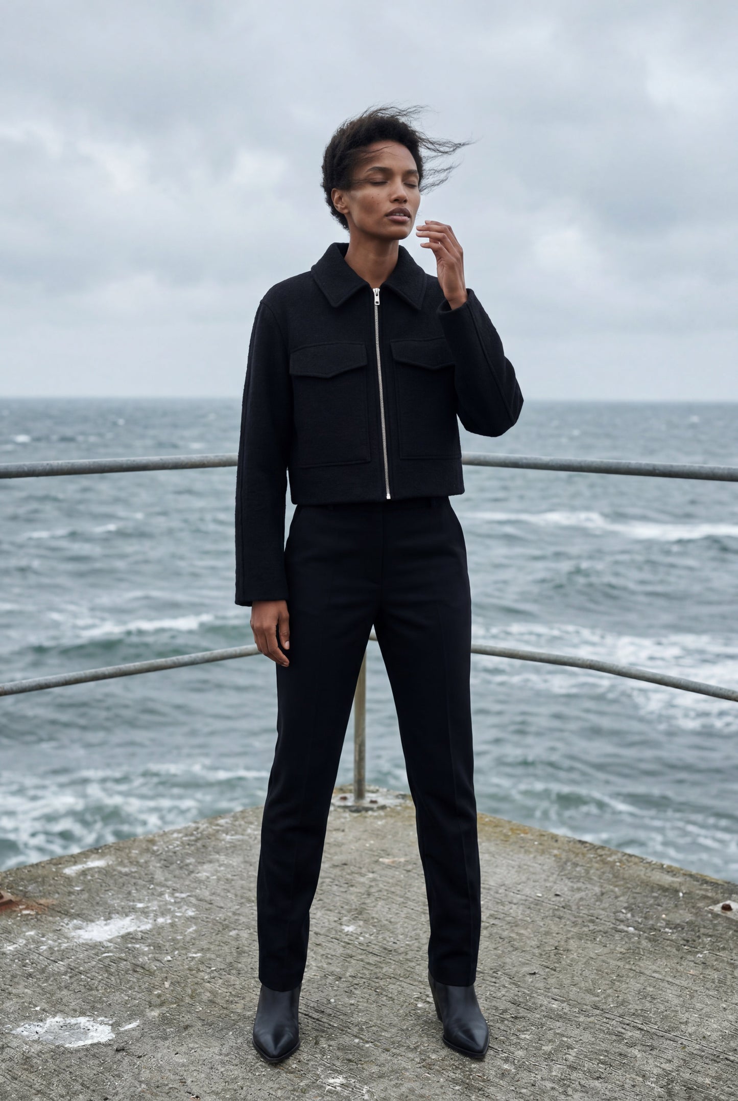 Myla | Women's Boxy Cropped Zip Jacket