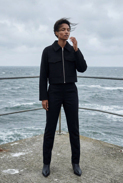 Myla | Women's Boxy Cropped Zip Jacket