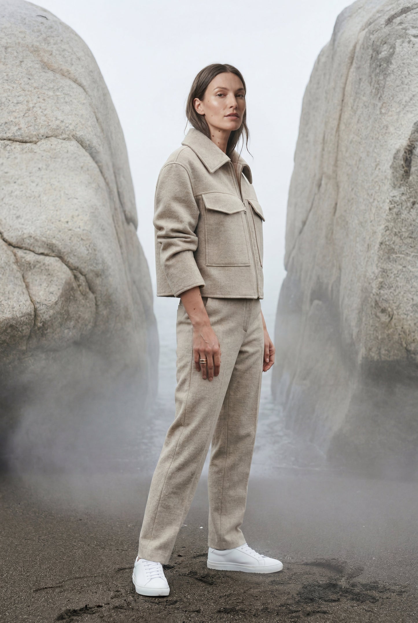 Myla | Women's Boxy Cropped Zip Jacket