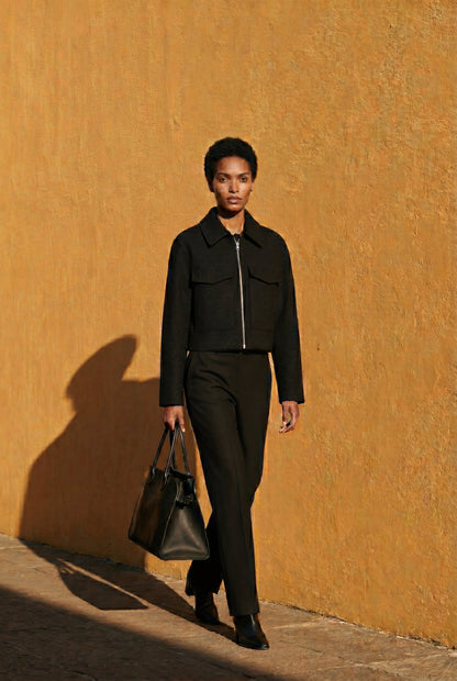 Myla | Women's Boxy Cropped Zip Jacket