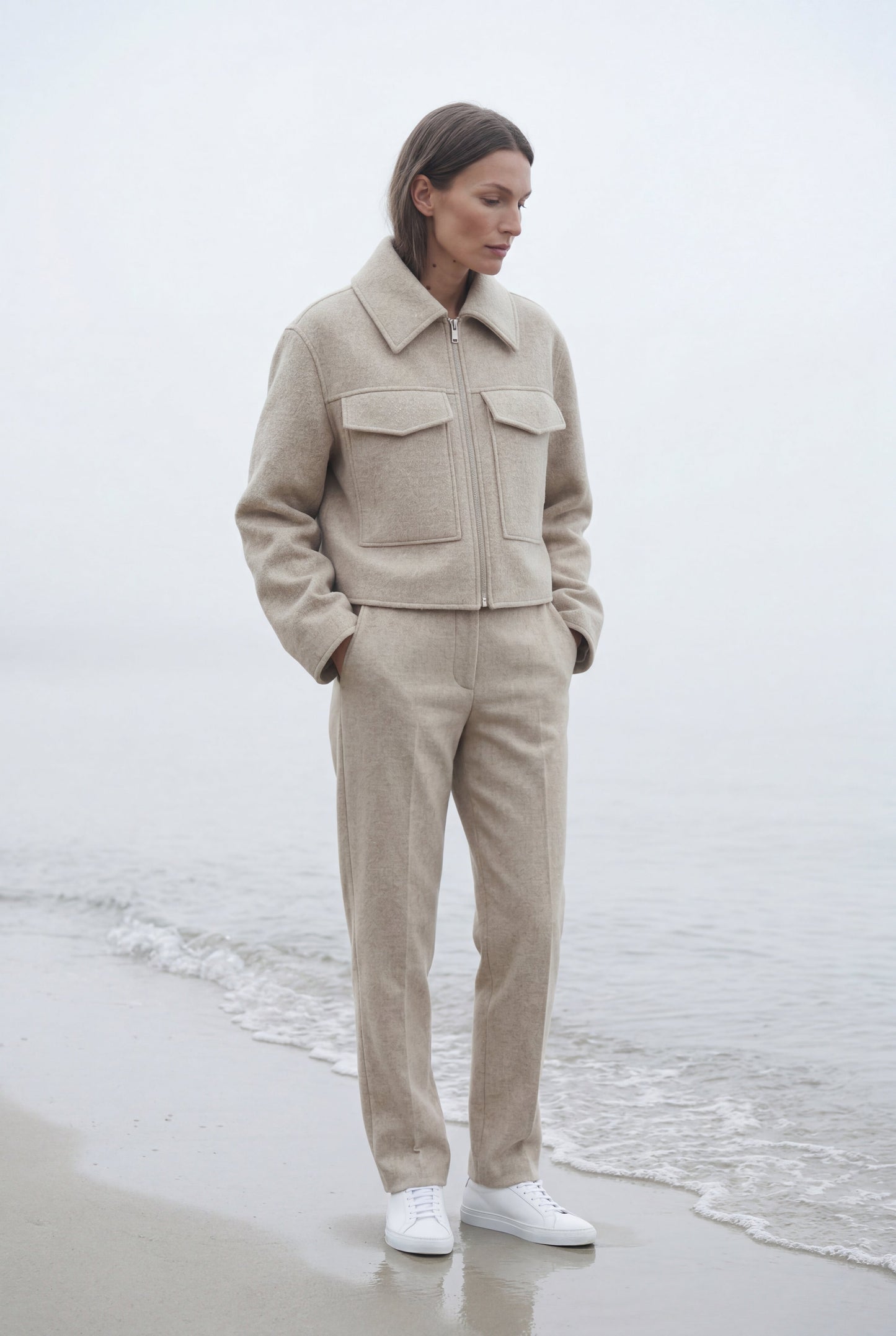 Myla | Women's Boxy Cropped Zip Jacket