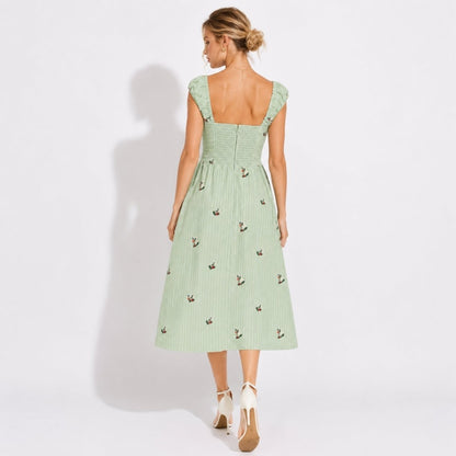Galadriel | Women's Sweetheart Corset Midi Sundress