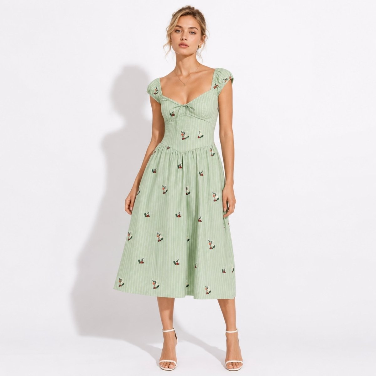 Galadriel | Women's Sweetheart Corset Midi Sundress