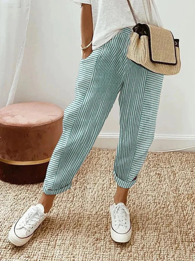 Klara | Striped Wide Leg Pants