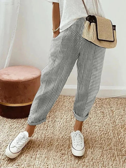 Klara | Striped Wide Leg Pants