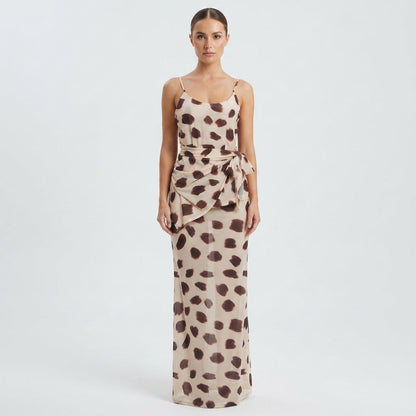 Polka Dot Maxi Dress For Women