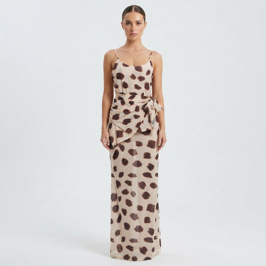 Polka Dot Maxi Dress For Women