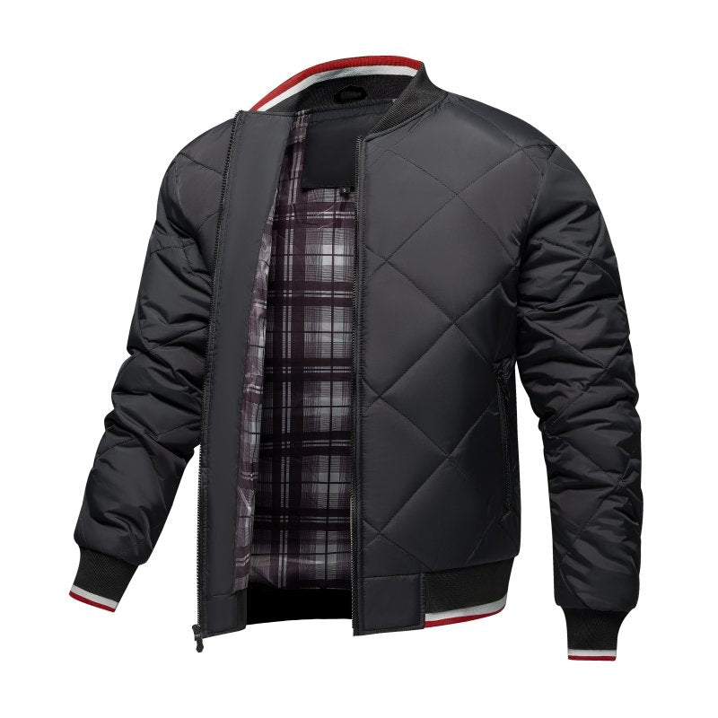 Paul | Men's Diamond Quilted Bomber Jacket