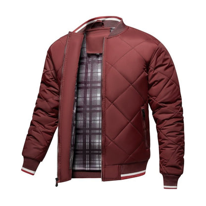 Paul | Men's Diamond Quilted Bomber Jacket