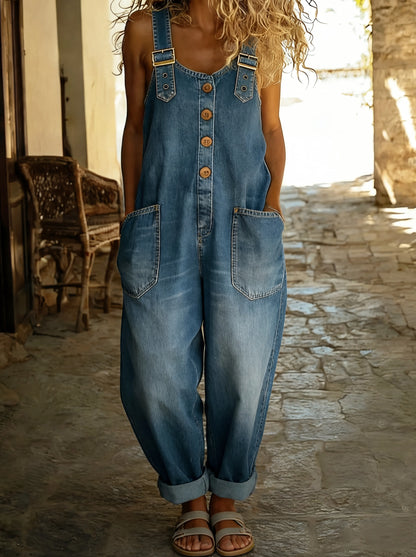 Rocio | Adjustable Buckle Denim Overall