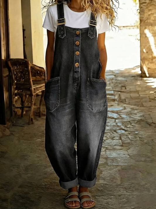 Rocio | Adjustable Buckle Denim Overall