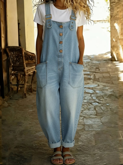 Rocio | Adjustable Buckle Denim Overall