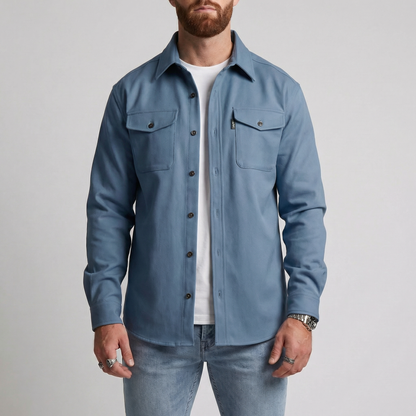 Barclay | Heavyweight Button Up Utility Overshirt Relaxed Fit