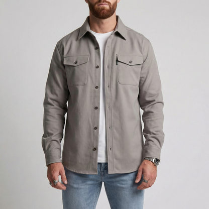 Barclay | Heavyweight Button Up Utility Overshirt Relaxed Fit