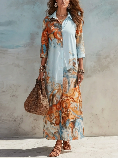 Gloria | Paisley Print Maxi Dress