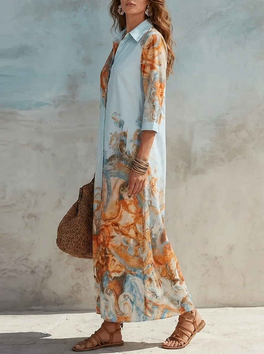 Gloria | Paisley Print Maxi Dress