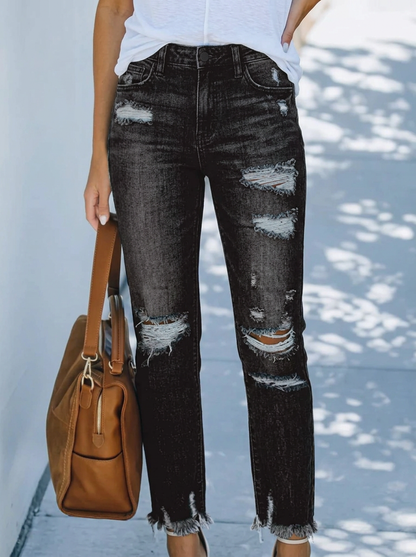 Nora | Retro Straight Cut Short Jeans