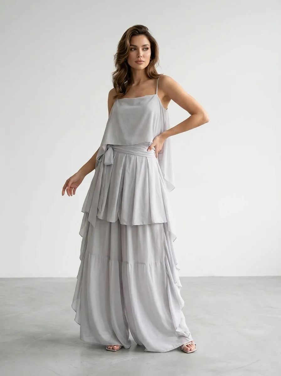 Ivah | Off Shoulder Flowy Two Piece Set