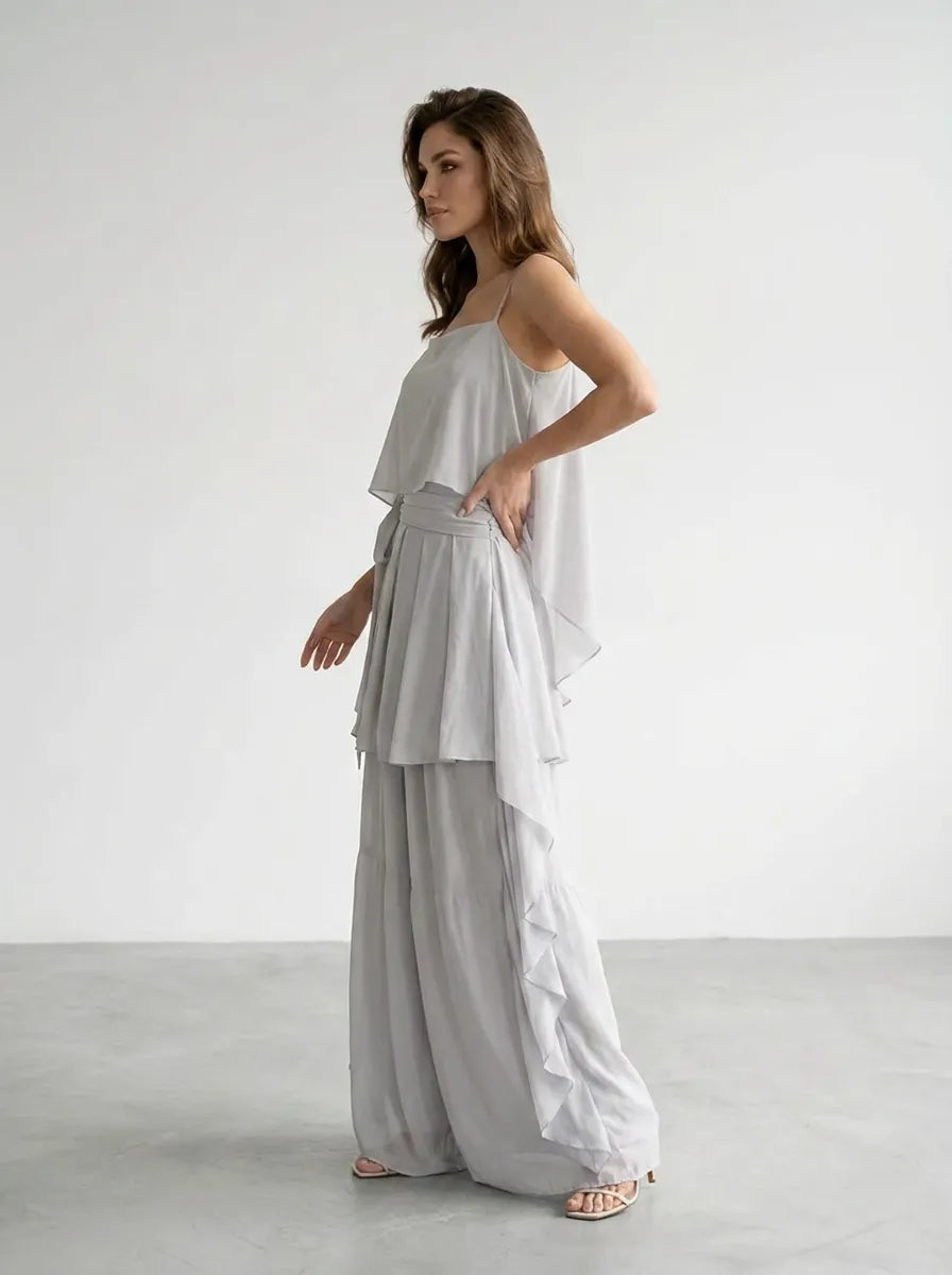 Ivah | Off Shoulder Flowy Two Piece Set