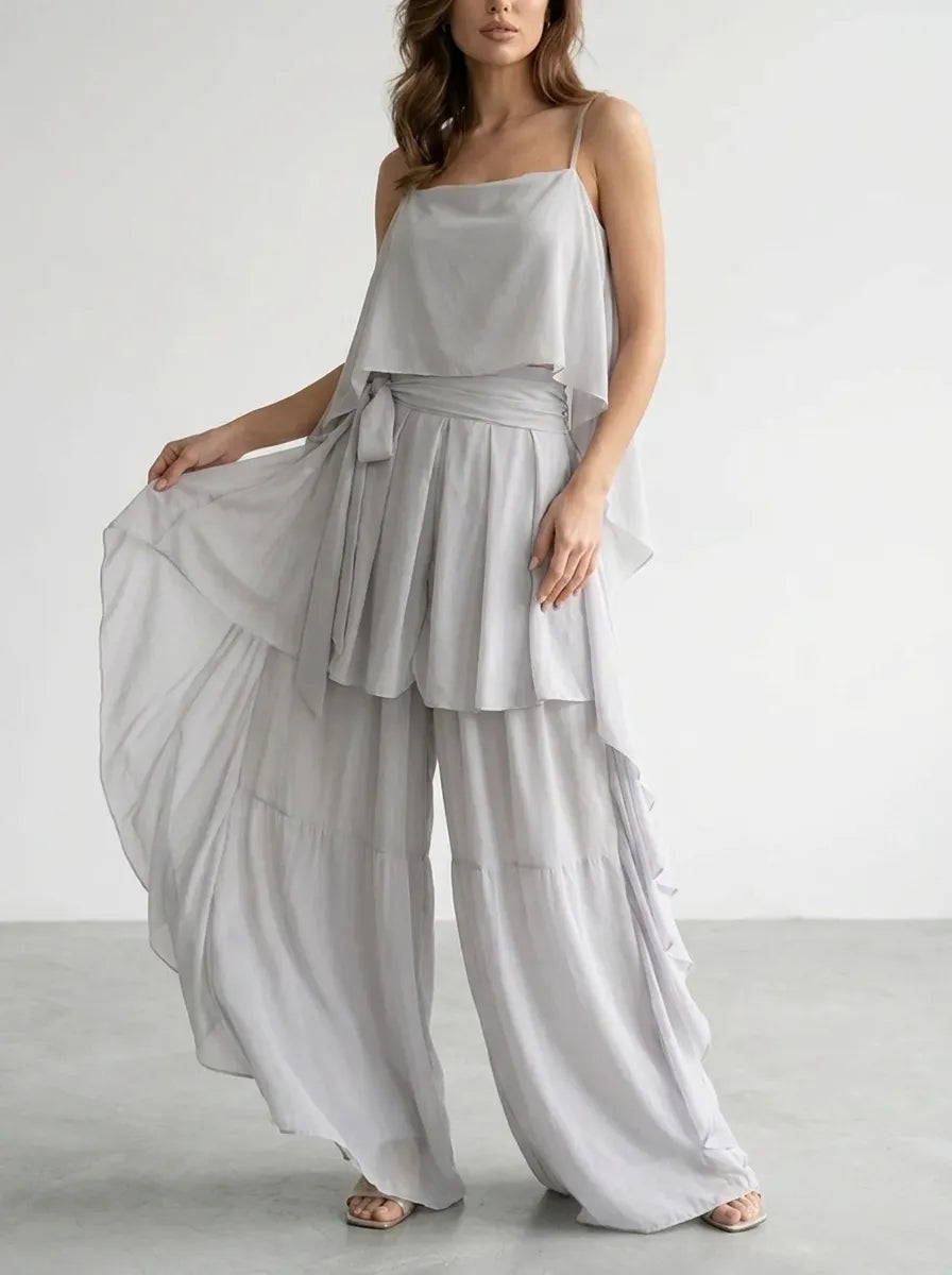 Ivah | Off Shoulder Flowy Two Piece Set