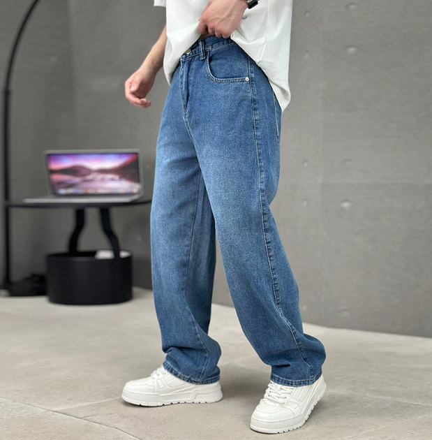 Fergus | Relaxed Fit Straight Leg Jeans Full Length