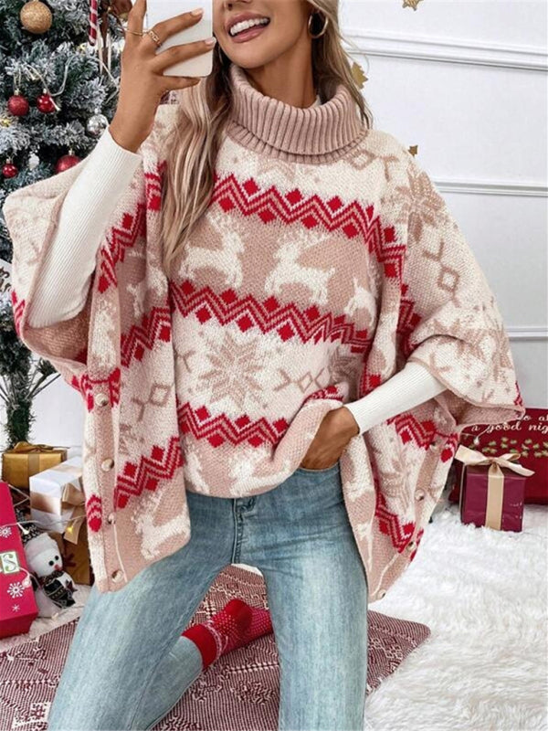 Serena | Women's Oversize Christmas Roll Neck Jumper