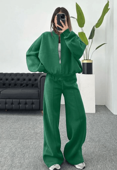 Elodie | Luxe Zip Lounge Set Women