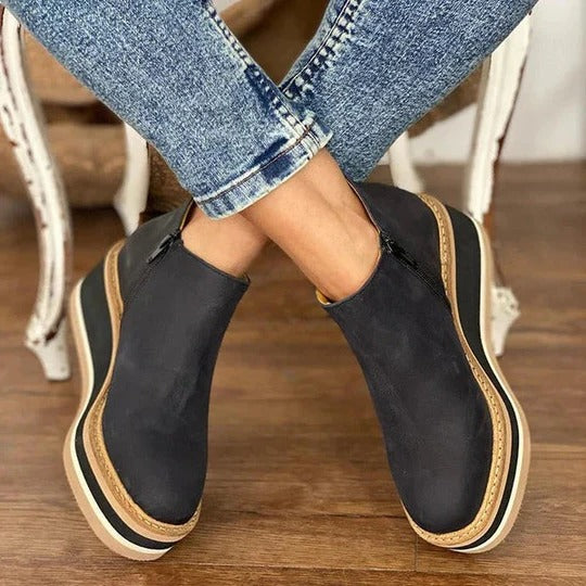 Women's Chic Low-Heel Winter Ankle Boots
