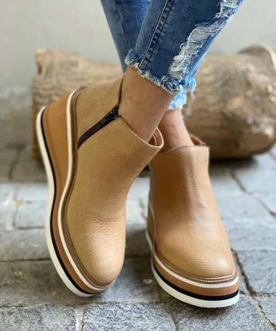 Women's Chic Low-Heel Winter Ankle Boots