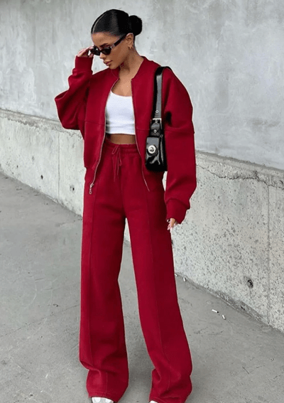 Elodie | Luxe Zip Lounge Set Women