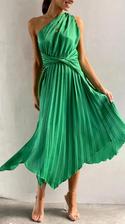 Renee | One-Shoulder Sleek Bodycon Midi Dress