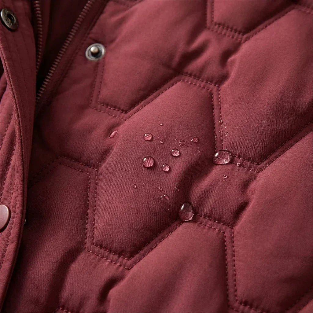 Salome | Waterproof Hooded Puffer Long Coat