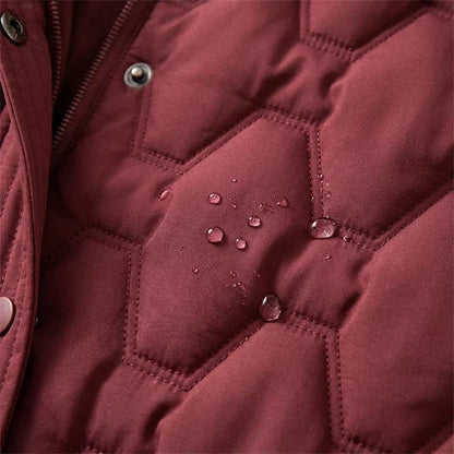Salome | Waterproof Hooded Puffer Long Coat