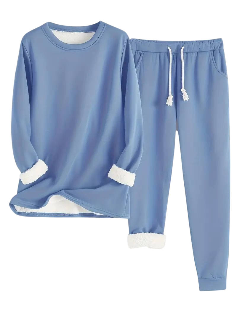Women's Cosy Fleece Lined Winter Sweatsuit Set